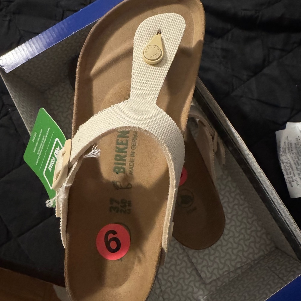 Birkenstock Vegan Sandals in Beige
